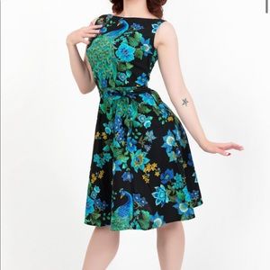 Pinup Peacock Dress